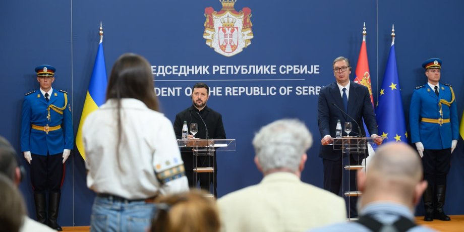 В Сербии фанаты возмутились визитом Зеленского